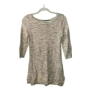 White House Black Market Gold/Tan Tunic Sweater, Small